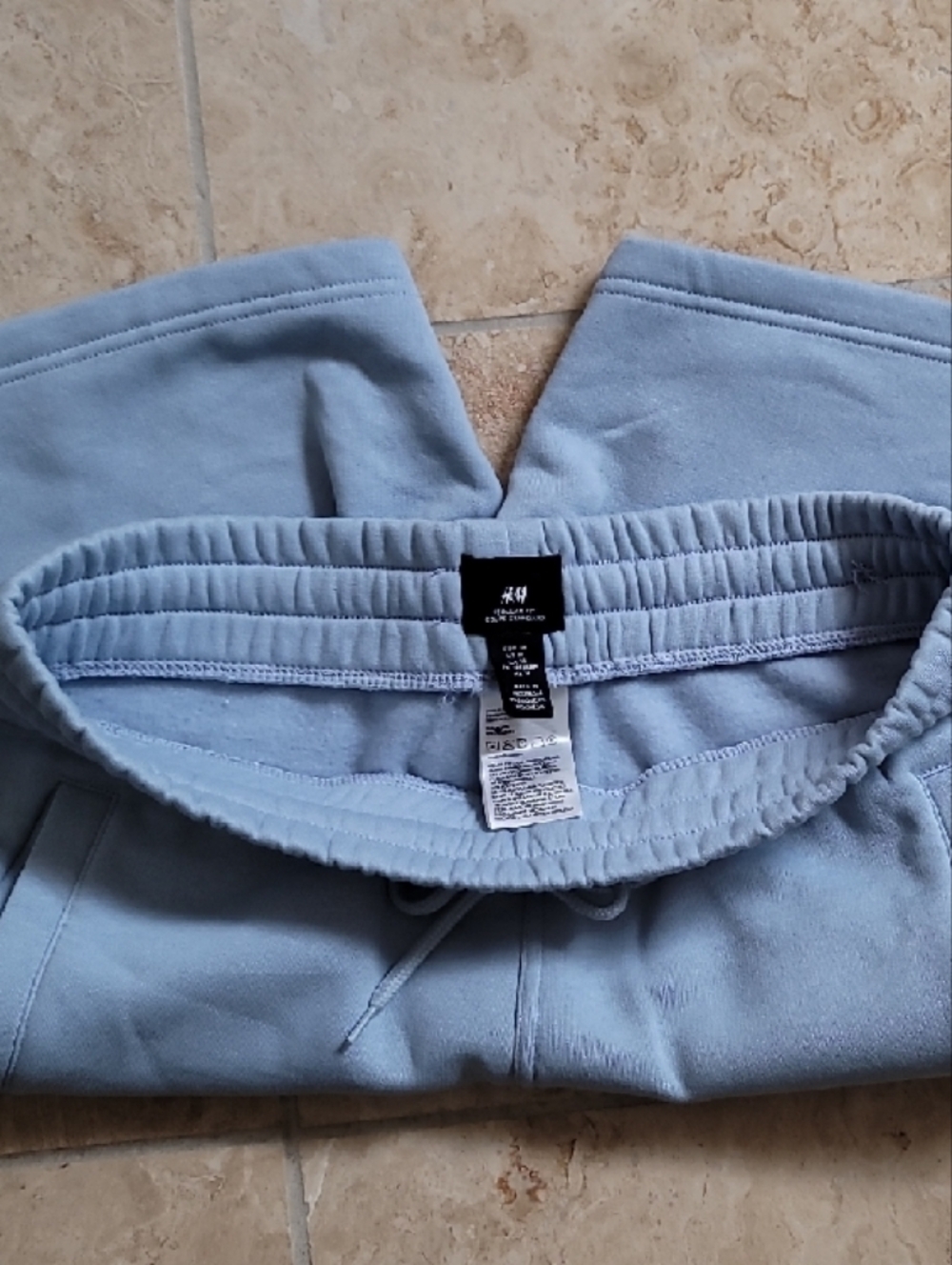 H&M Light Blue Athletic Drawstring Shorts - Picture 7 of 15